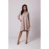 Sukienka damska B257 beżowa - BeWear