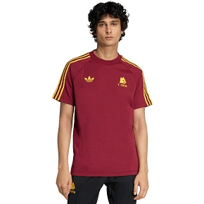 Koszulka męska adidas AS Roma Originals Tee bordowa JZ7185 pánské