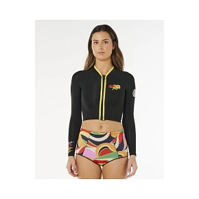 Kurtka damska RIP CURL G-Bomb 1.5 Ls Fz Crop Jkt czarna Kurtka damska RIP CURL G-Bomb 1.5 Ls Fz Crop Jkt czarna