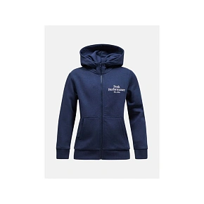 Bluza juniorska PEAK PERFORMANCE Original Zip Hood Junior kolor granatowy Bluza juniorska PEAK PERFORMANCE Original Zip Hood Junior kolor granatowy