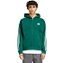 Bluza męska adidas Essentials 3-Stripes Fleece Full-Zip Hoodie zielona KZ1412 pánské