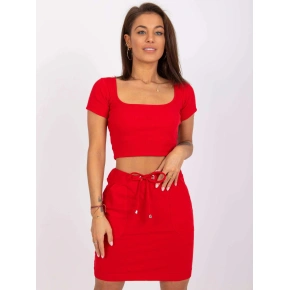 T-shirt damski TOP RV TS 7538.12P czerwony - Rue Paris