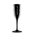 Bojím se lidí - černá nerozbitná prosecco sklenice 150 ml