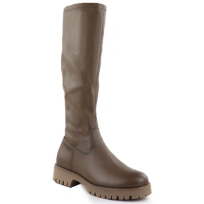 Kozaki damskie na platformie khaki Potocki 25-12729 Kozaki damskie na platformie khaki Potocki 25-12729