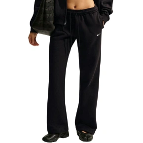 Spodnie damskie Nike Studio Fleece Medium Weight czarne IM8078 001 dámské
