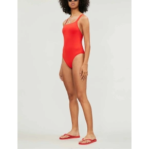 Stroje kąpielowe jednoczęściowe KW0KW00806-XA7 czerwony - Calvin Klein