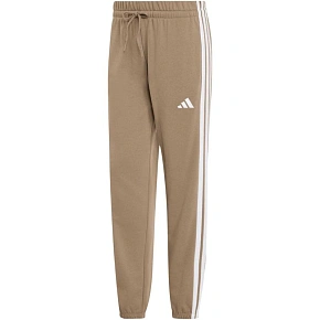 Spodnie damskie adidas Essentials 3-Stripes French Terry Cuffed beżowe KF8338 dámské Spodnie damskie adidas Essentials 3-Stripes French Terry Cuffed beżowe KF8338 dámské