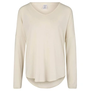 Koszula piżamowa damska QS6143E-101 kość słoniowa - Calvin Klein