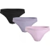 Majtki damskie 3Pack UW0UW05018 0V9 czarny/fioletowy/st. różowy - Tommy Hilfiger