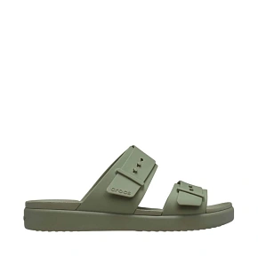 Klapki damskie Crocs Brooklyn Buckle Low zielone 211215 3BX dámské Klapki damskie Crocs Brooklyn Buckle Low zielone 211215 3BX dámské