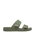 Klapki damskie Crocs Brooklyn Buckle Low zielone 211215 3BX dámské