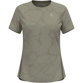 Koszulka damska Odlo ZEROWEIGHT ENGINEERED CHILL-TEC T-shirt crew neck s/s szara Koszulka damska Odlo ZEROWEIGHT ENGINEERED CHILL-TEC T-shirt crew neck s/s szara