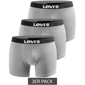 Levi's bokserki majtki męskie Boxers 3-Pack szare bawełna w pudełku Levi's bokserki majtki męskie Boxers 3-Pack szare bawełna w pudełku