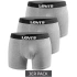 Levi's bokserki majtki męskie Boxers 3-Pack szare bawełna w pudełku
