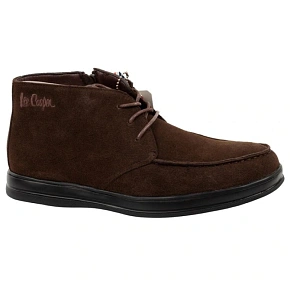 Lee Cooper buty męskie eleganckie skórzane brązowe trzewiki na zamek Lee Cooper buty męskie eleganckie skórzane brązowe trzewiki na zamek