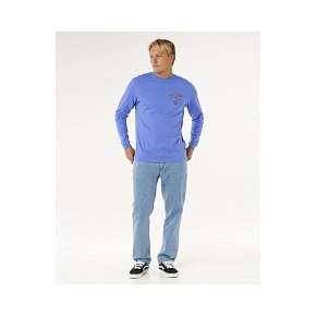 Koszulka męska RIP CURL Fade Out Icon L/S Tee niebieska Koszulka męska RIP CURL Fade Out Icon L/S Tee niebieska
