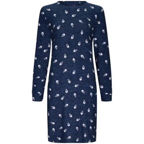 Damska koszula nocna 11232-438-2 tm. niebieski z wzorem - Rebelle