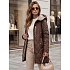 Dámská přechodová bunda s kapucí TY5769 hnědá - FashionStreet