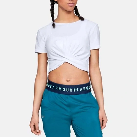Damska koszulka Lightweight Lux Crop W 1305484-100 - Under Armour