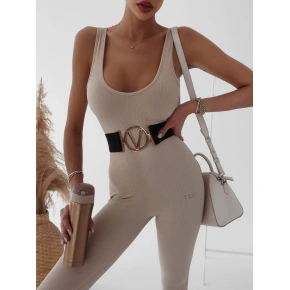 Kombinezon damski 279274 beżowy - Ola Voga