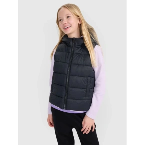 Bezrękawnik dziewczęcy puchowy z wypełnieniem syntetycznym 4F 4FJWSS25TVJAF166-20S Bezrękawnik dziewczęcy puchowy z wypełnieniem syntetycznym 4F 4FJWSS25TVJAF166-20S