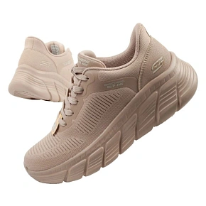 Skechers buty damskie sportowe Bobs B Flex SLIP-INS beżowe wygodne dámské