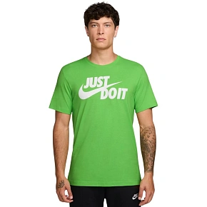 Koszulka męska Nike Tee Just Do It Swoosh zielona AR5006 308 pánské