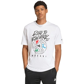 Koszulka męska adidas FIFA World Cup 26TM Road to NYNJ Graphic biała KB2535 pánské