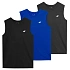 Koszulka bez rękawów tank top męski (ZESTAW KOSZULEK 3 SZT.) 4F 4FWSS26TSLEM362-90S