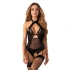 Dámské svůdné body Dominna teddy černé - Obsessive