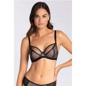 Biustonosz damski NANCY 01 Czarny z beżem - Gatta