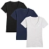 T-shirt damski (ZESTAW KOSZULEK 3 SZT.) 4F 4FWMM00TTSHF3307-20S-27M-31S