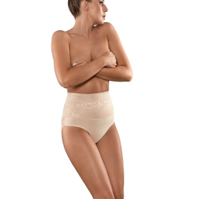 Majtki damskie z wysokim stanem BBL 148 Beige - Babell