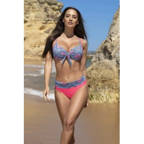 Damski dwuczęściowy strój kąpielowy Vera 14 niebiesko-różowy - Madora