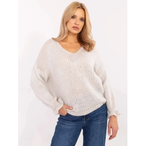 Sweter damski MI SW 64109.15X jasnoszary / beżowy - FPrice