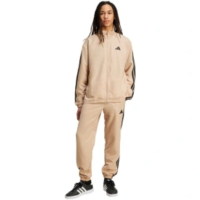 Dres męski adidas Sportswear Basic 3-Stripes Woven beżowy JX3149