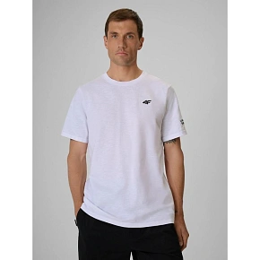 T-shirt regular gładki męski 4F 4FRSS26TTSHM3994-10S T-shirt regular gładki męski 4F 4FRSS26TTSHM3994-10S