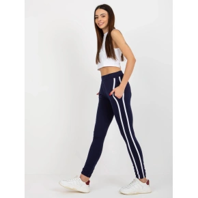 Damskie spodnie dresowe LO DR LK 238.22X Granatowy z białym - FPrice