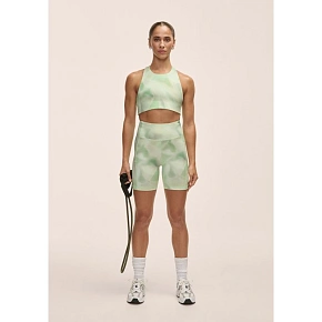Legginsy damskie Casall High Waist Bike Shorts zielony Legginsy damskie Casall High Waist Bike Shorts zielony