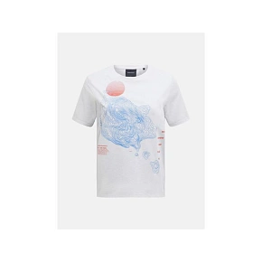 Koszulka PEAK PERFORMANCE Explore Graphic Tee Women biały Koszulka PEAK PERFORMANCE Explore Graphic Tee Women biały