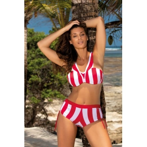 Strój kąpielowy Fifi M-657 czerwono-biały - Marko