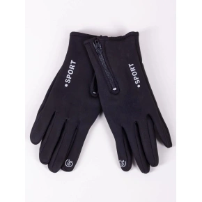 Rękawiczki męskie RES-0166F-345C czarne - Yoclub
