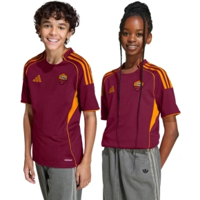 Koszulka dziecięca adidas AS Roma 25/26 Home bordowy JX2613