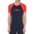 T-shirt męski 111811 0P529 00135 niebiesko-czerwony - Emporio Armani