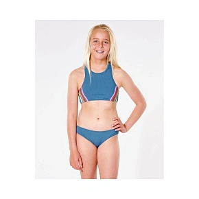 Bikini RIP CURL Surf Revival Crop Set - Girl - niebieski Bikini RIP CURL Surf Revival Crop Set - Girl - niebieski