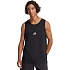 Koszulka męska adidas Essentials Small Logo Tank czarna JE8986 pánské