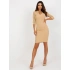 Sukienka damska HS 20 250.23P beżowy - FPrice