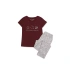 Piżama damska Horoscope 40115-93X Bordeaux / Grey - Henderson Ladies