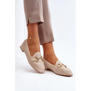 Dámské mokasíny FF-33 Světle béžová - Joia