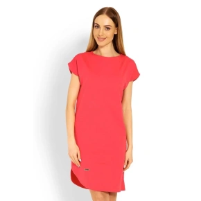 Damska sukienka ciążowa 1629 Coral Red - PeeKaBoo